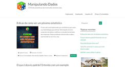 Desktop Screenshot of manipulandodados.com.br