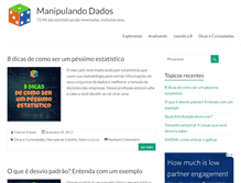 Tablet Screenshot of manipulandodados.com.br